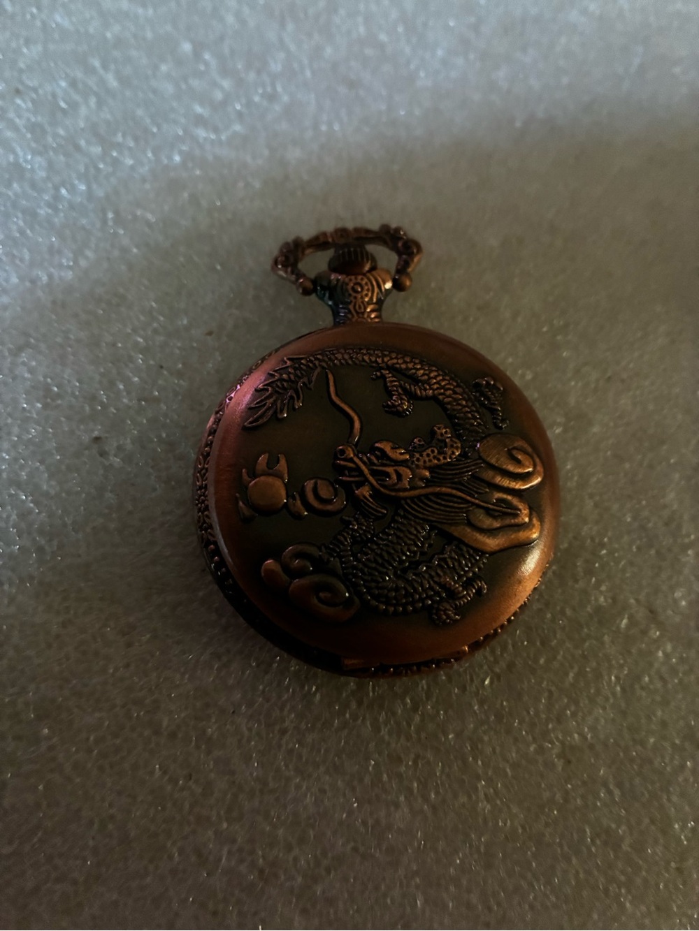 Antique- Dragon Pocket Watch - Copper